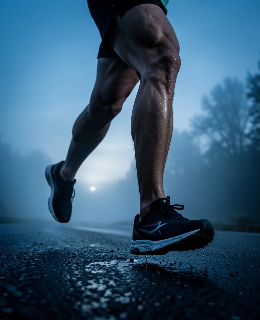 Endurance runner at dawn
